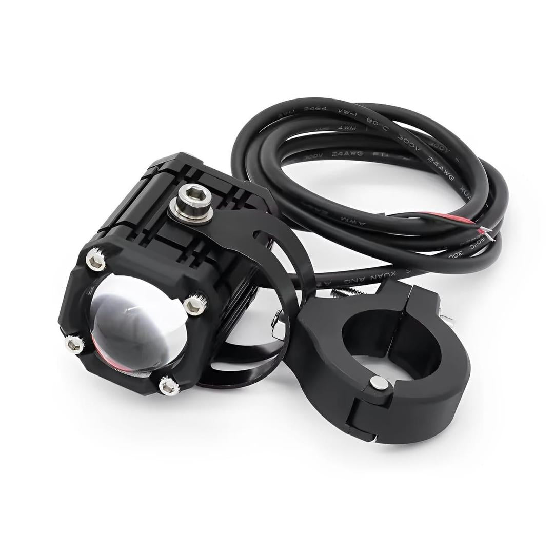 Motorcycle LED Auxiliary Headlight – High/Low Beam, Super Bright Fog & Driving Light
