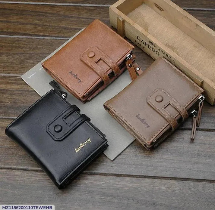 en's Multicolor Leather Wallet – 1 Pc