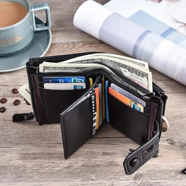 en's Multicolor Leather Wallet – 1 Pc