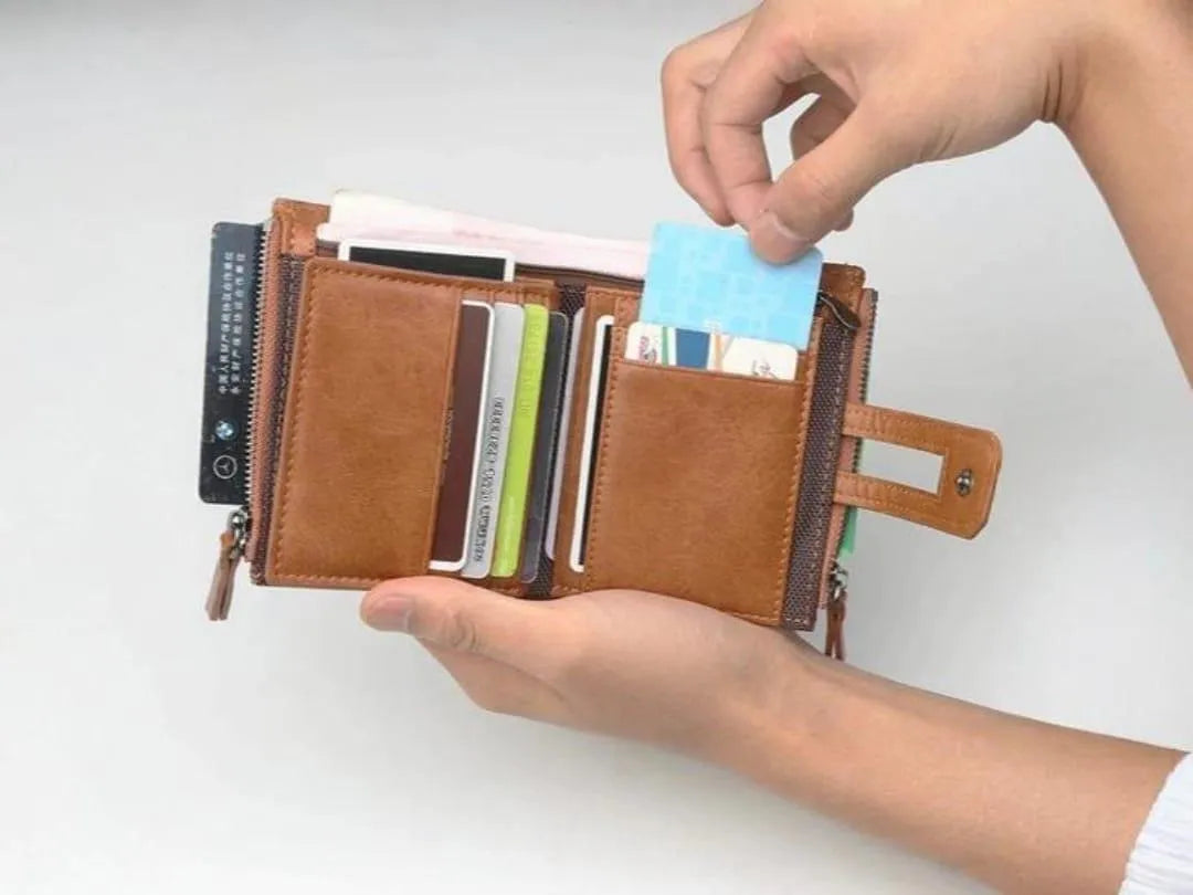 en's Multicolor Leather Wallet – 1 Pc