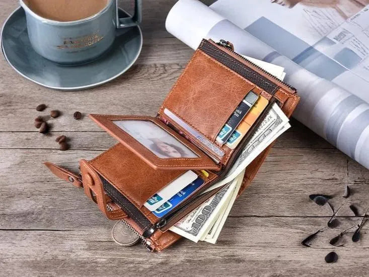 en's Multicolor Leather Wallet – 1 Pc