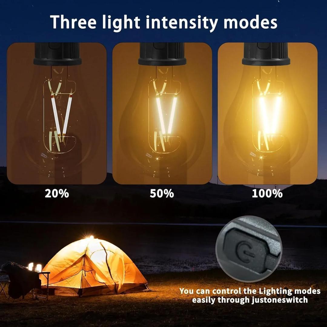 Brighten Your Space: 1 Pcs Rechargeable LED Bulb Light in Yellow