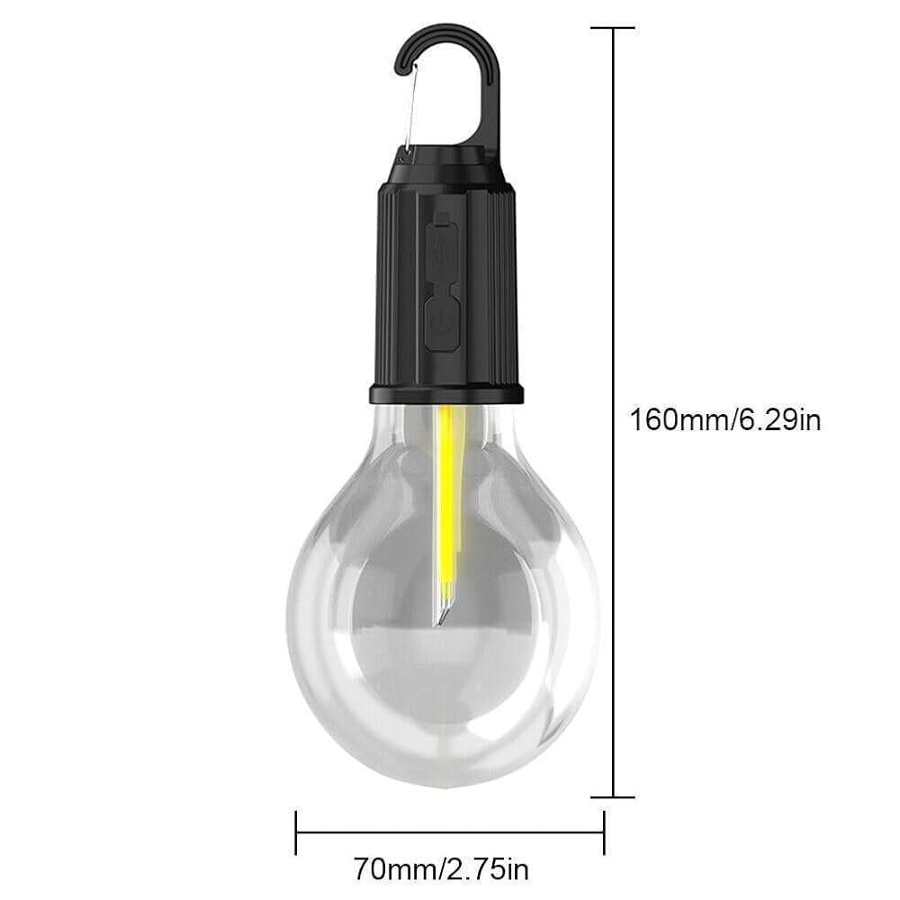 Brighten Your Space: 1 Pcs Rechargeable LED Bulb Light in Yellow
