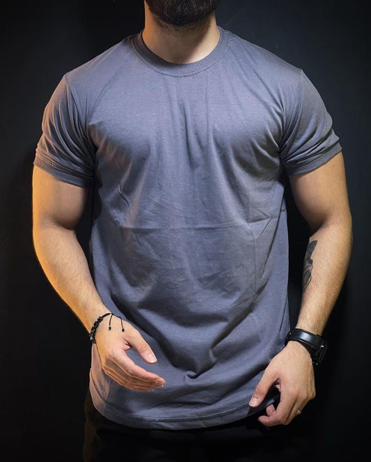 Premium Men's Grey Jersey T-Shirt