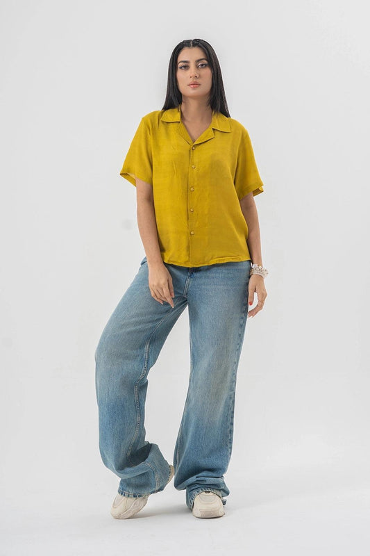 Women'sn Baggy Fit Blue Denim Pants with Panel Stitch Detailing - Light Wash Style