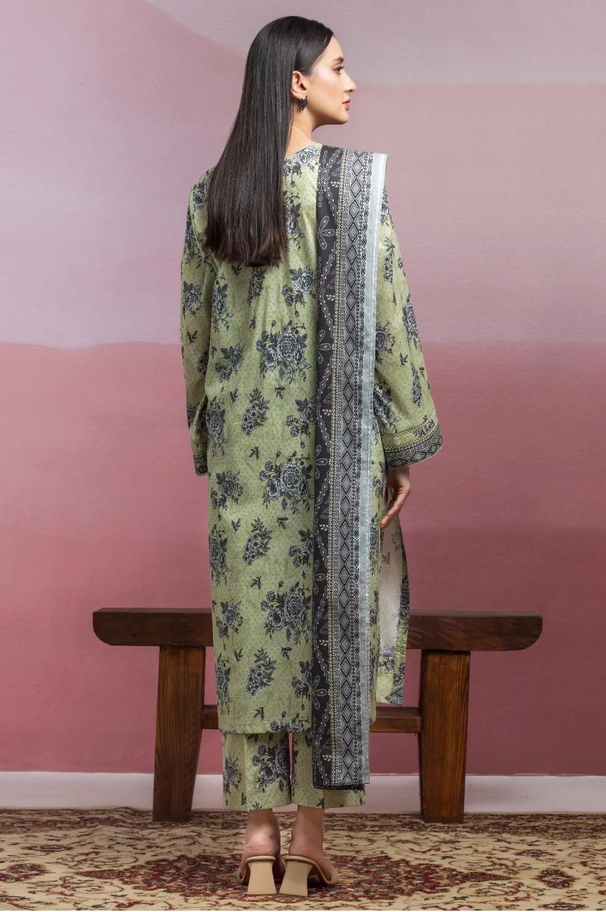 3 Pcs Women's Unstitched Printed Suit