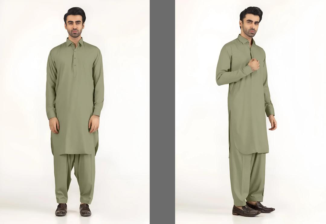 Men’s Unstitched Soft Cotton Plain Suit