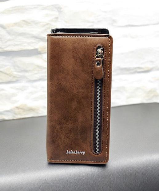 Unisex Leather Long Wallet - 1 Pc Multicolor Stylish Accessory