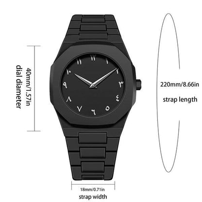 Men's Carbon Fiber Chain Strap Watch - 1 Pc