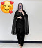 3 Pcs Women's Stitched Silk Plain Suit