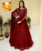 3 Pcs Women's Stitched Chiffon Embroidered Maxi Suit