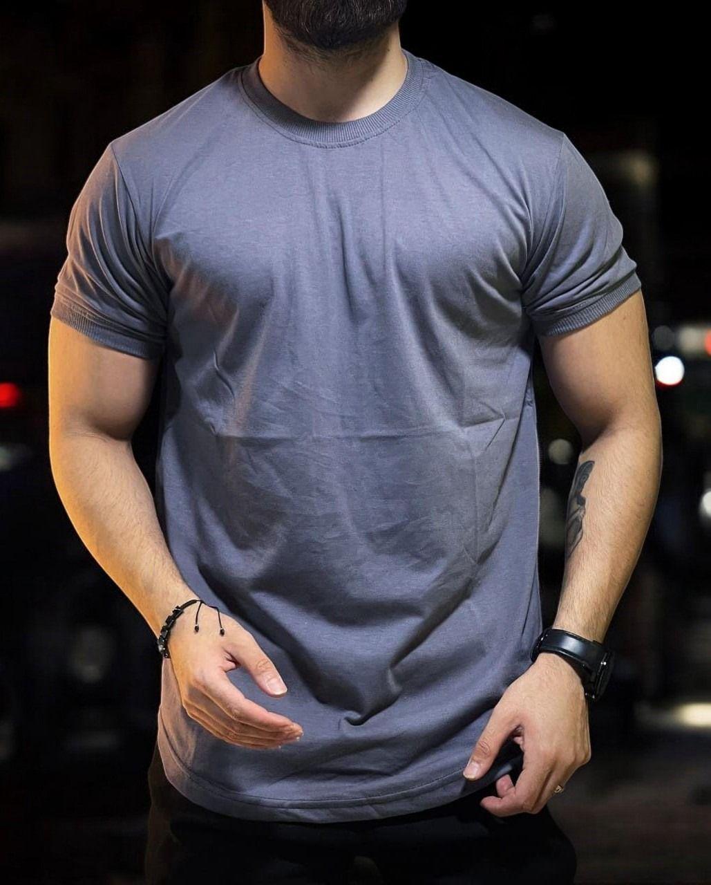 Premium Men's Grey Jersey T-Shirt
