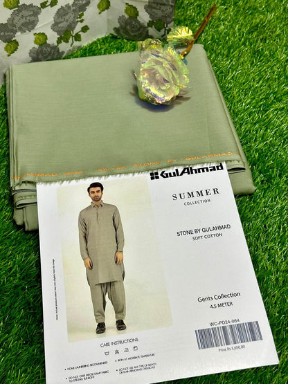 Men’s Unstitched Soft Cotton Plain Suit