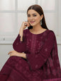 3 Pcs Women's Unstitched Plain Suit