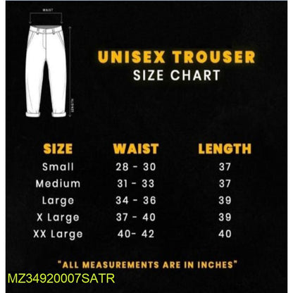 1 Pc Men's Micro Polyester Embroidered Trouser