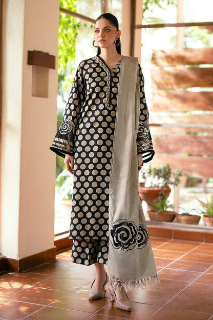3 Pcs Women's Unstitched Digital Print Suit
