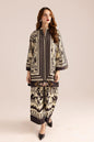 2 Pcs Women's Stitched Swiss Lawn Printed Shirt And Trouser