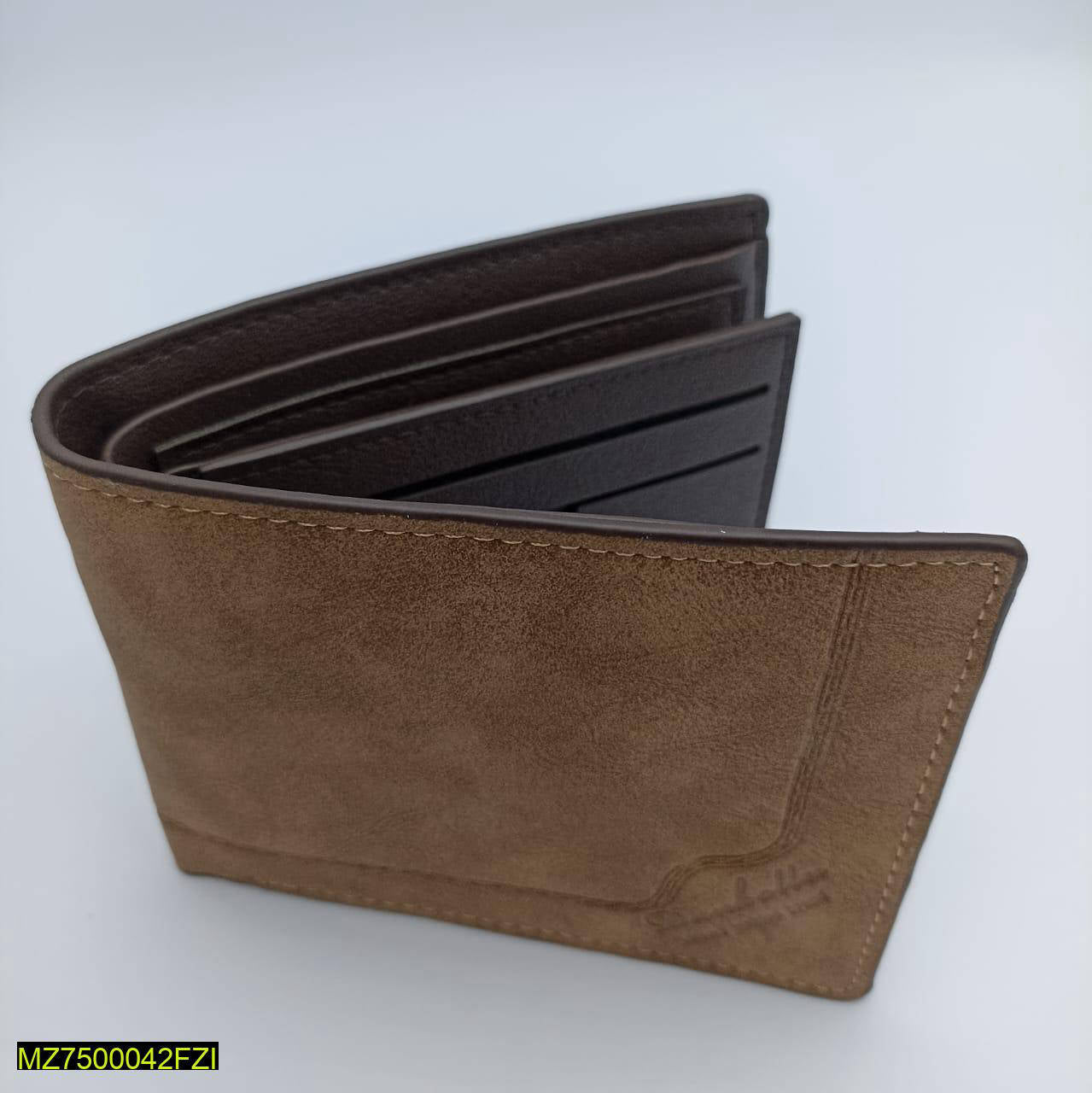 Men's Leather Plain Bifold Wallet