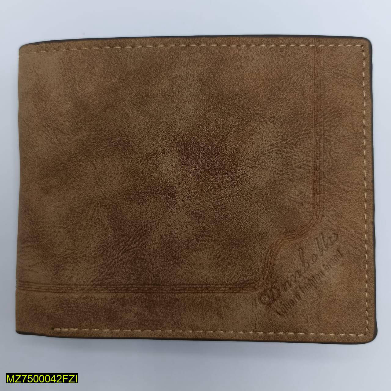 Men's Leather Plain Bifold Wallet